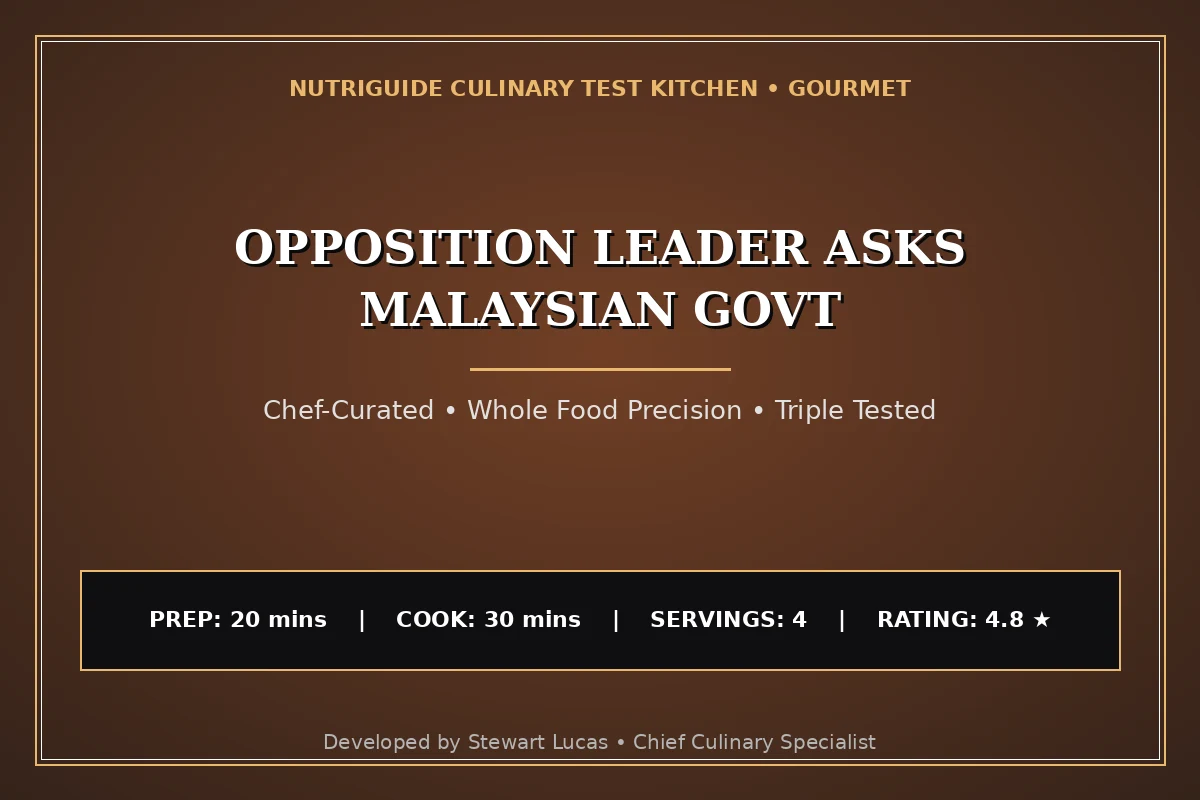 Opposition Leader Asks Malaysian Govt