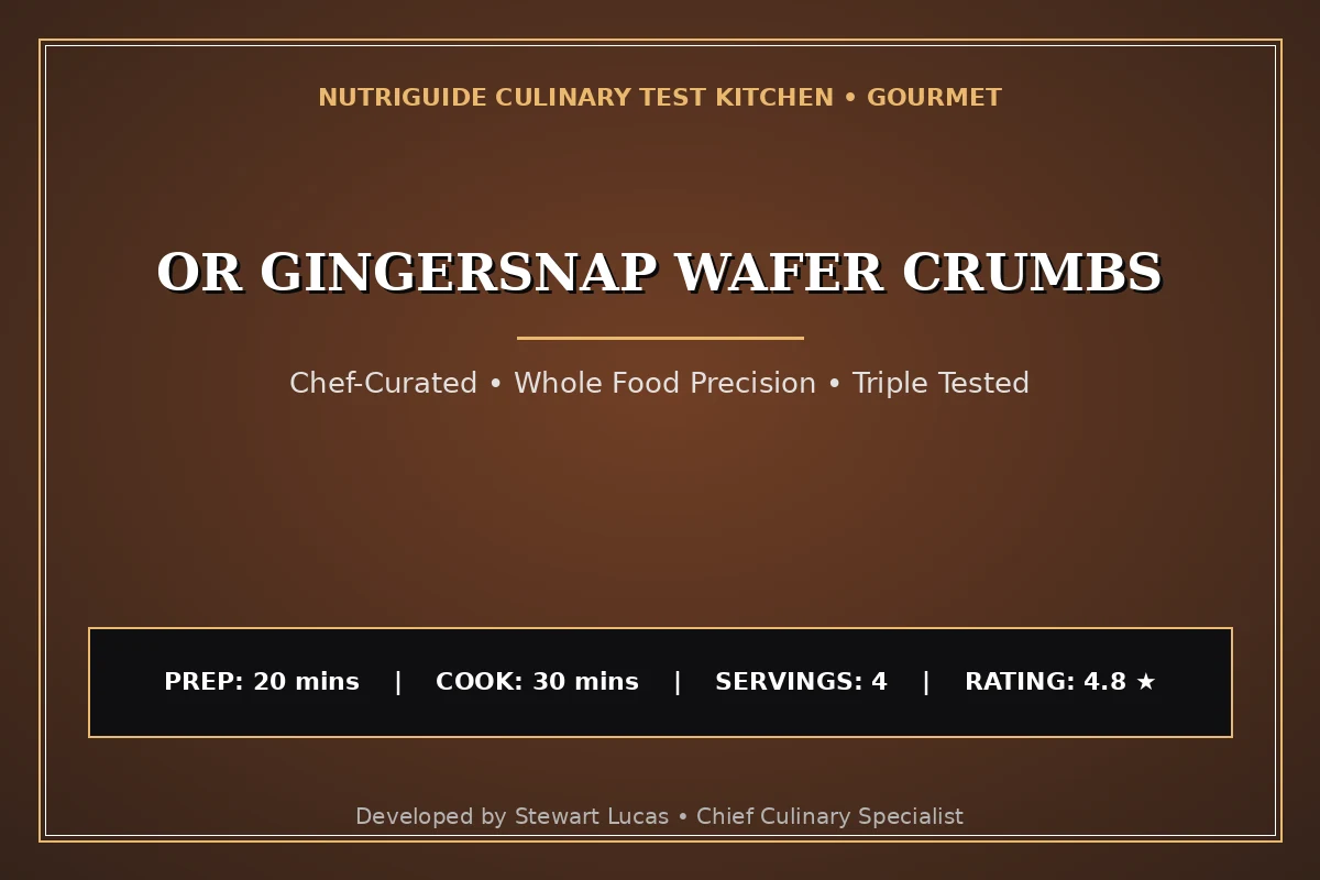 Or Gingersnap Wafer Crumbs