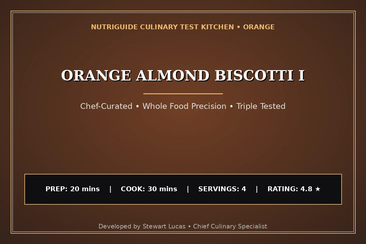 Orange Almond Biscotti I