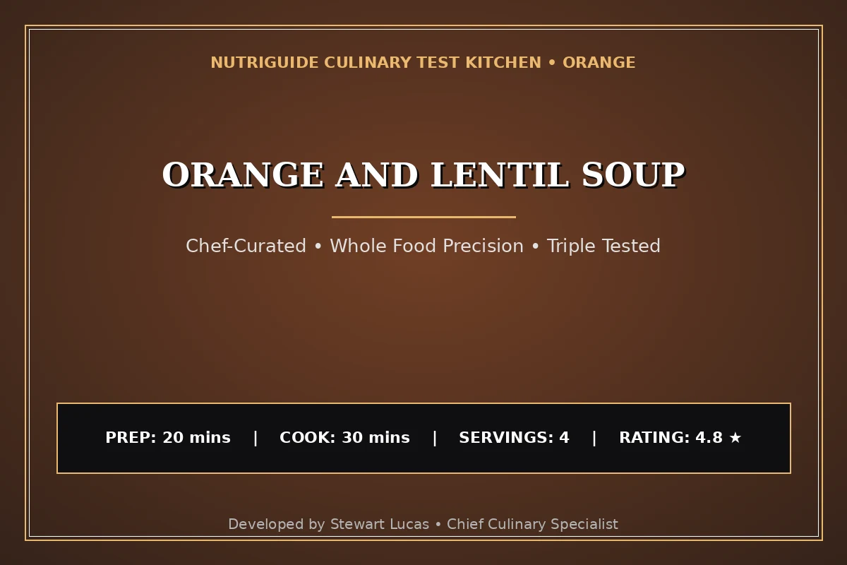 Orange And Lentil Soup