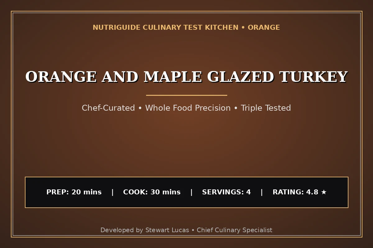 Orange And Maple Glazed Turkey