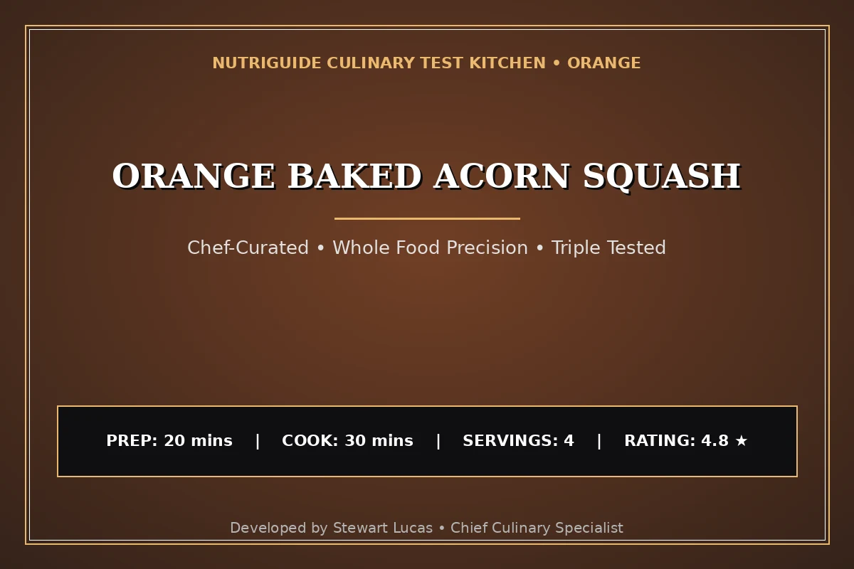 Orange Baked Acorn Squash