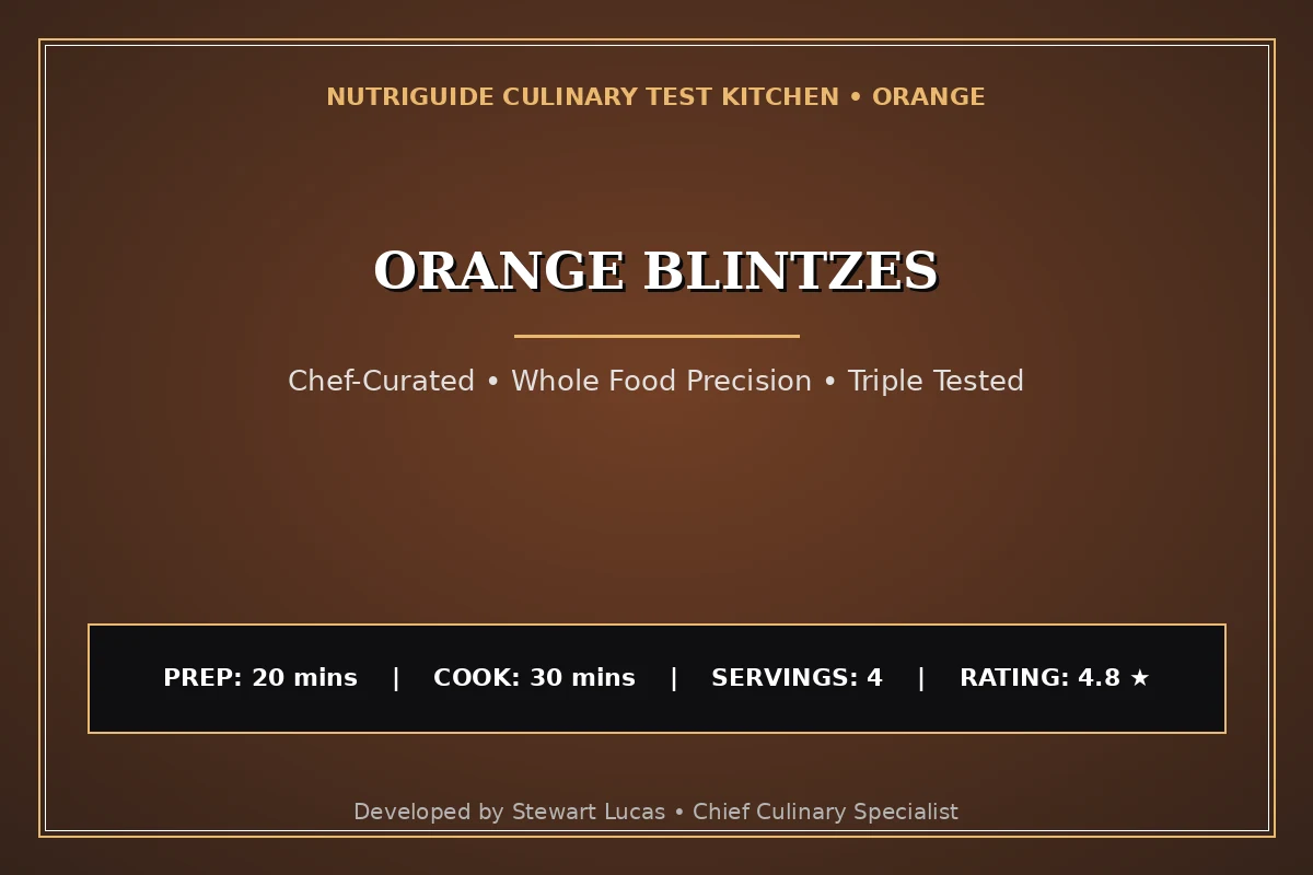 Orange Blintzes