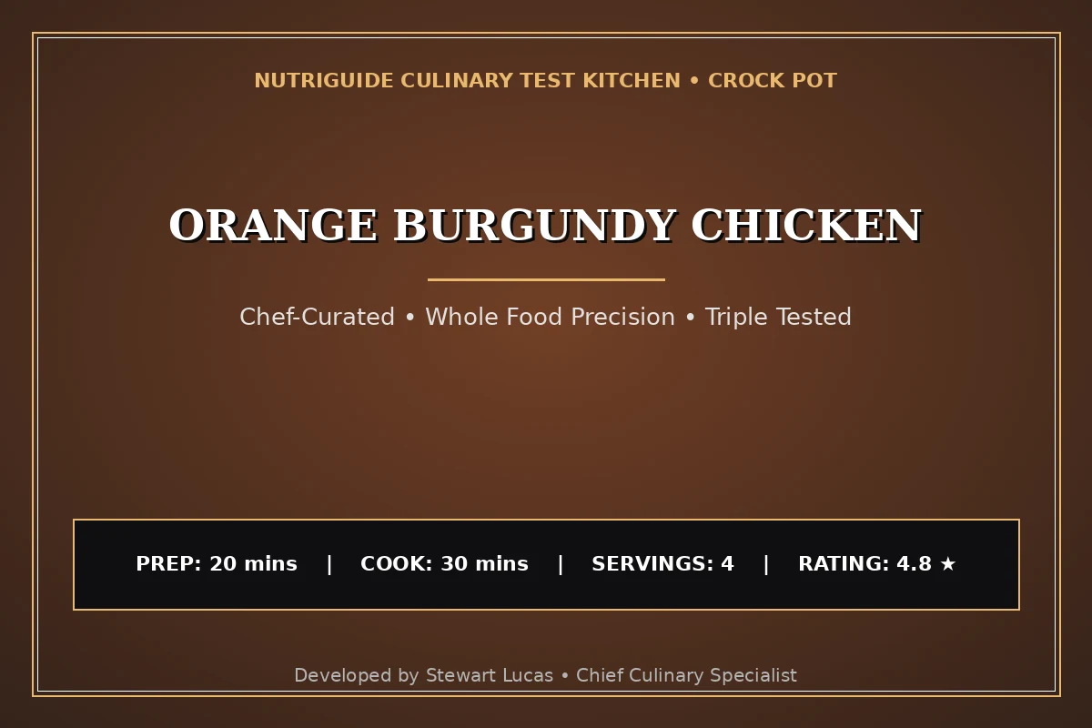 Orange Burgundy Chicken