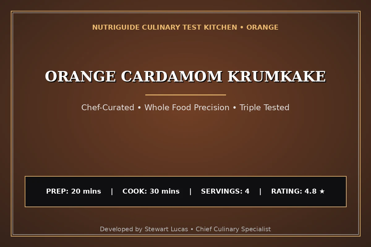 Orange Cardamom Krumkake