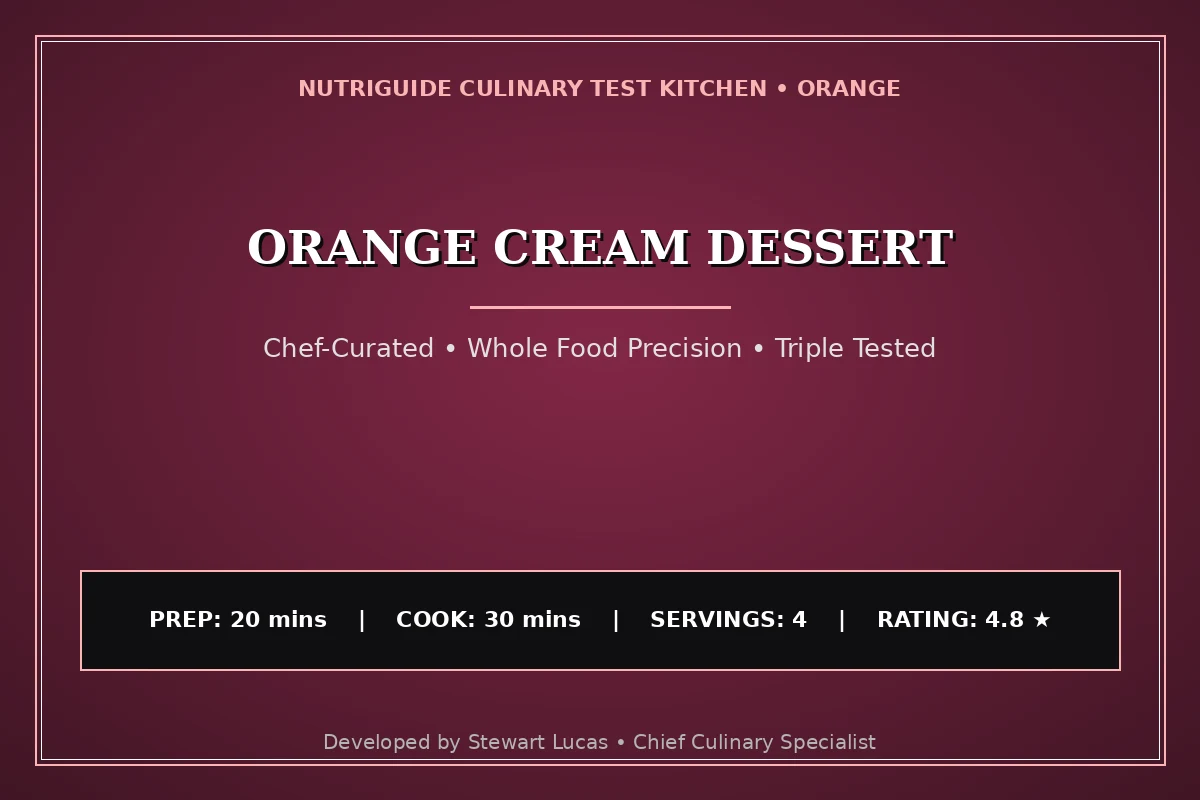 Orange Cream Dessert