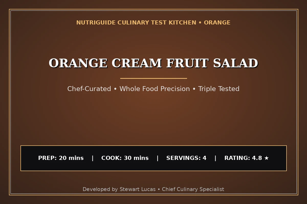 Orange Cream Fruit Salad
