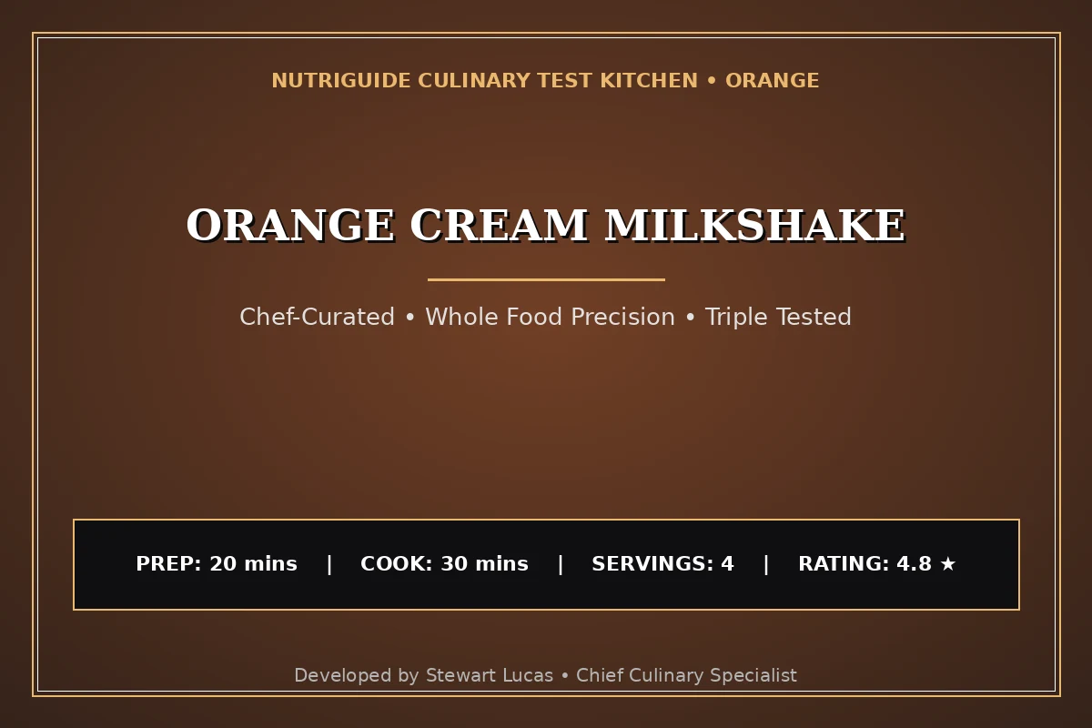 Orange Cream Milkshake