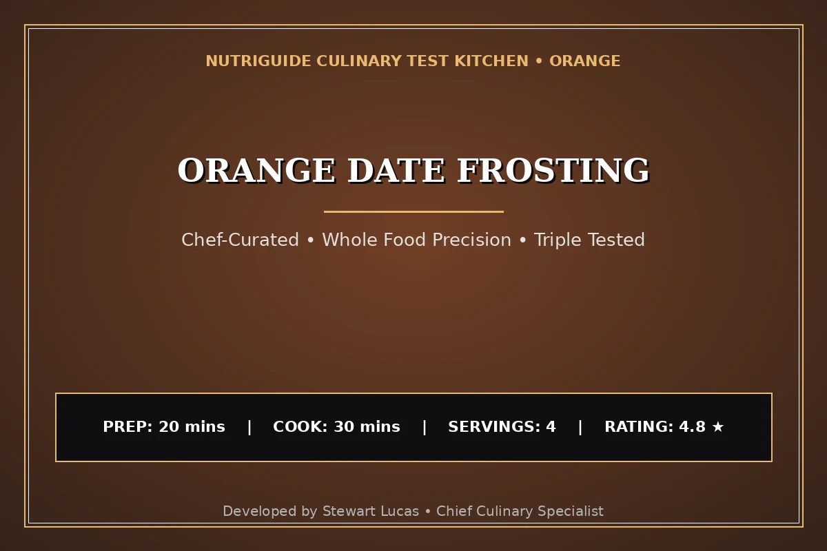 Orange Date Frosting