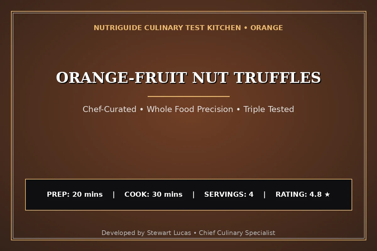 Orange-Fruit Nut Truffles