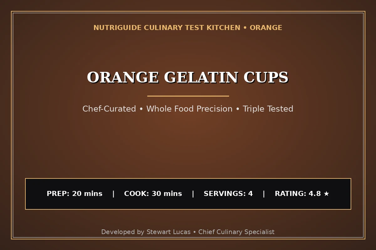 Orange Gelatin Cups