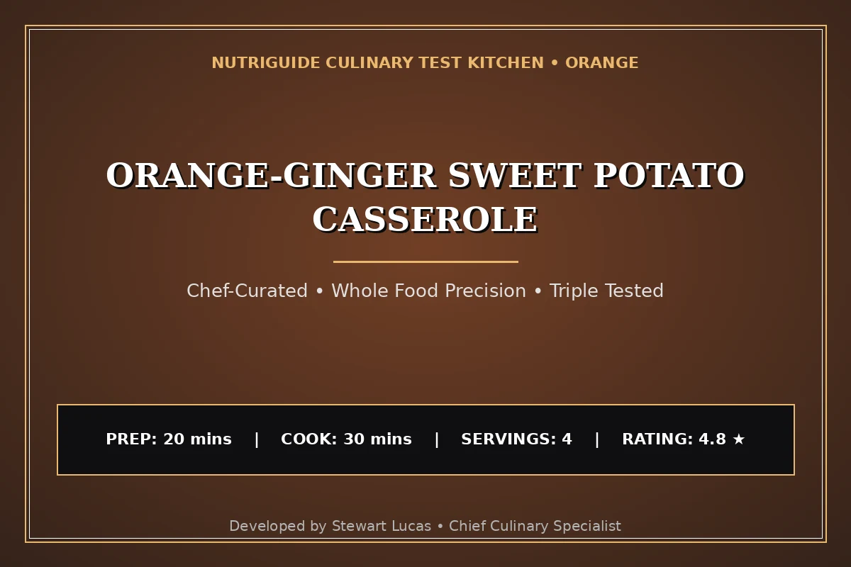 Orange-Ginger Sweet Potato Casserole