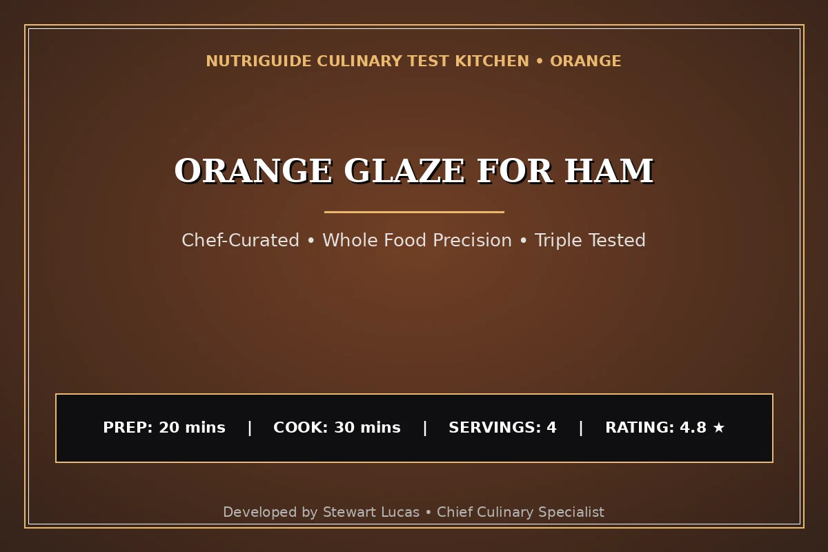 Orange Glaze For Ham