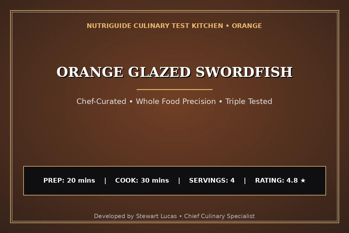 Orange Glazed Swordfish