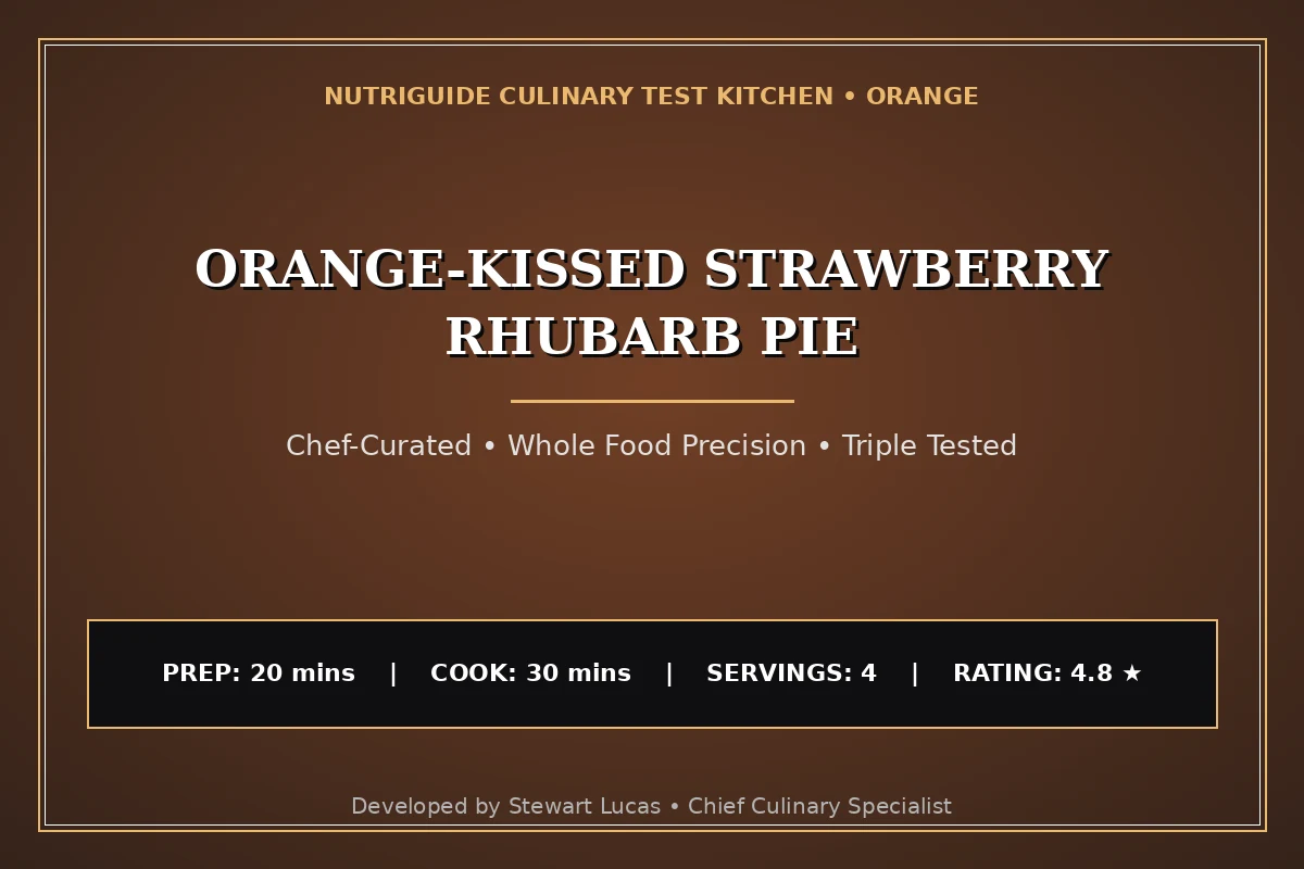 Orange-Kissed Strawberry Rhubarb Pie