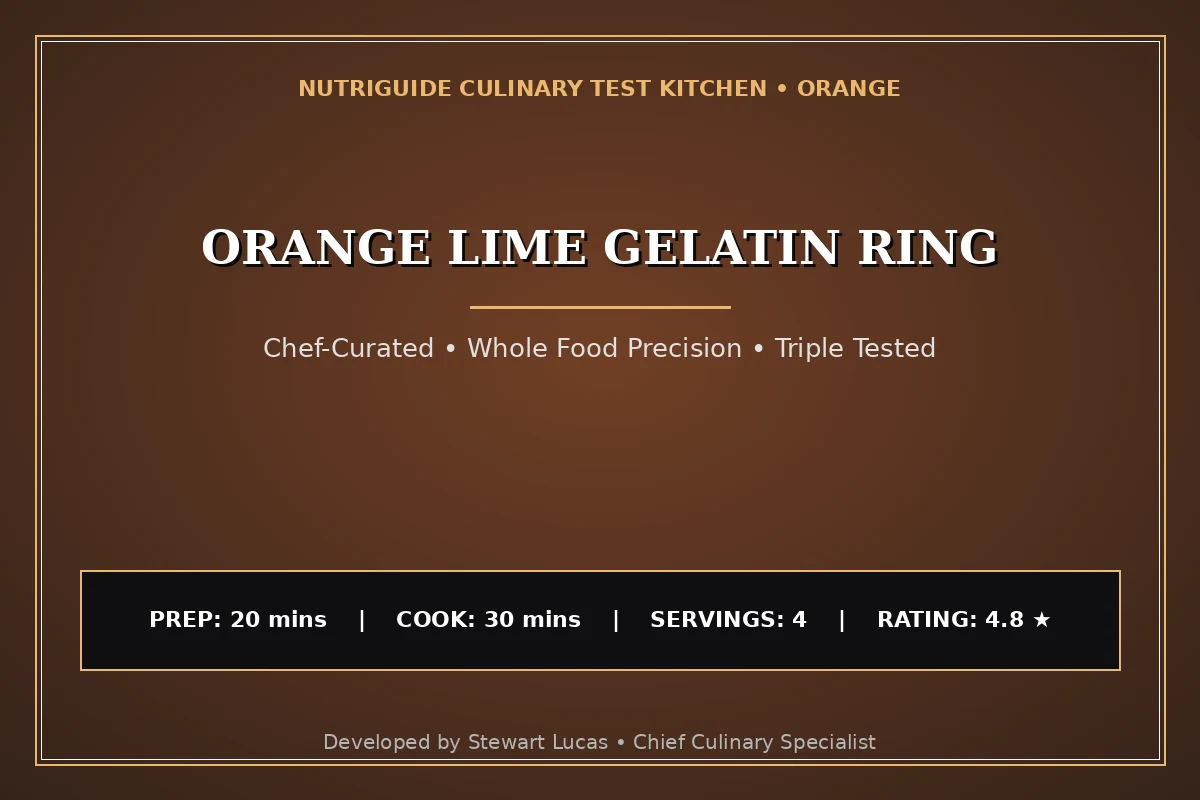 Orange Lime Gelatin Ring
