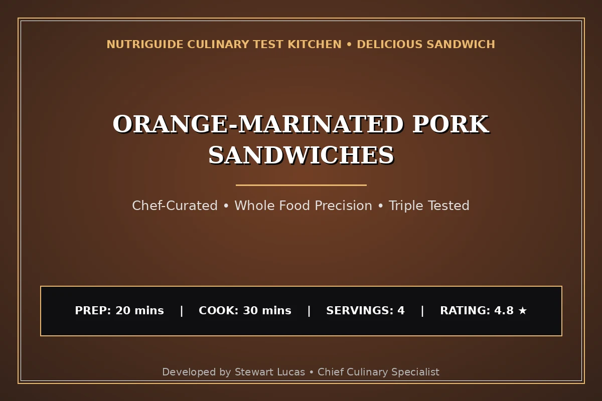 Orange-Marinated Pork Sandwiches
