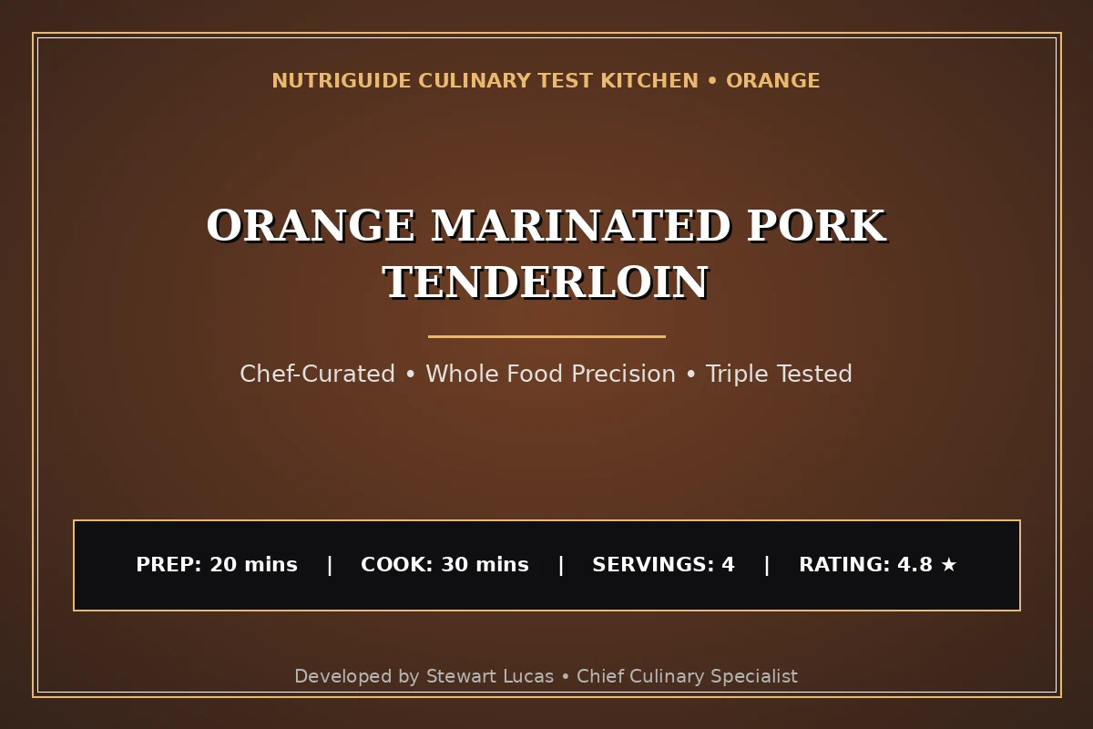 Orange Marinated Pork Tenderloin