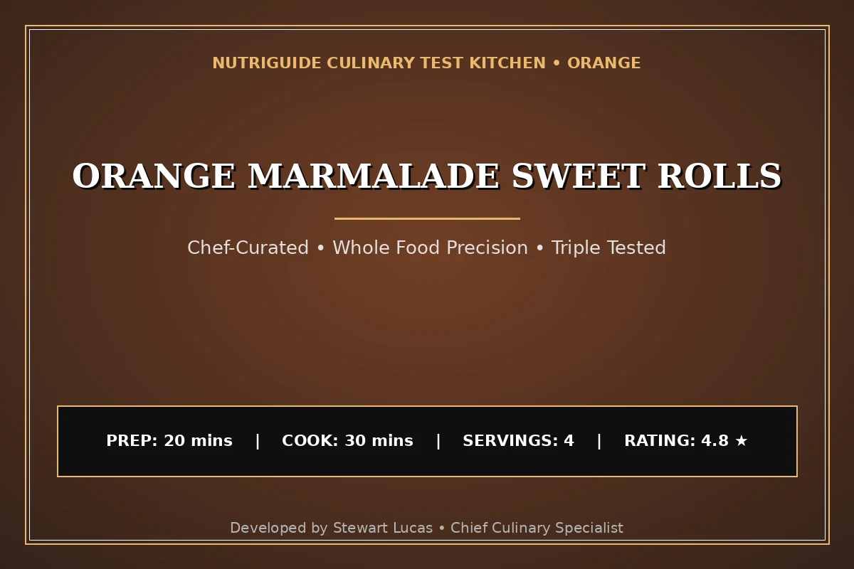 Orange Marmalade Sweet Rolls