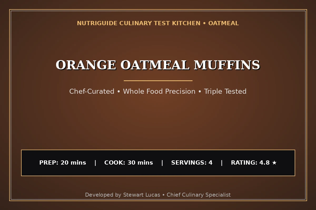 Orange Oatmeal Muffins