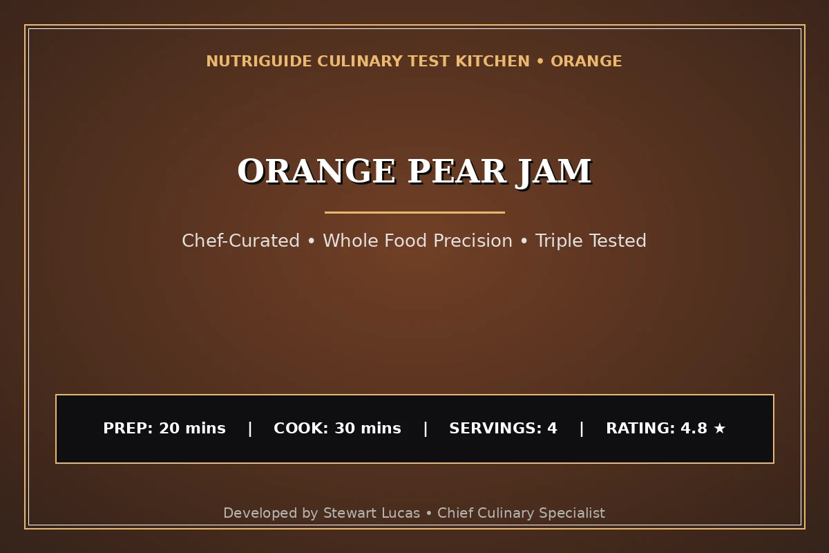 Orange Pear Jam