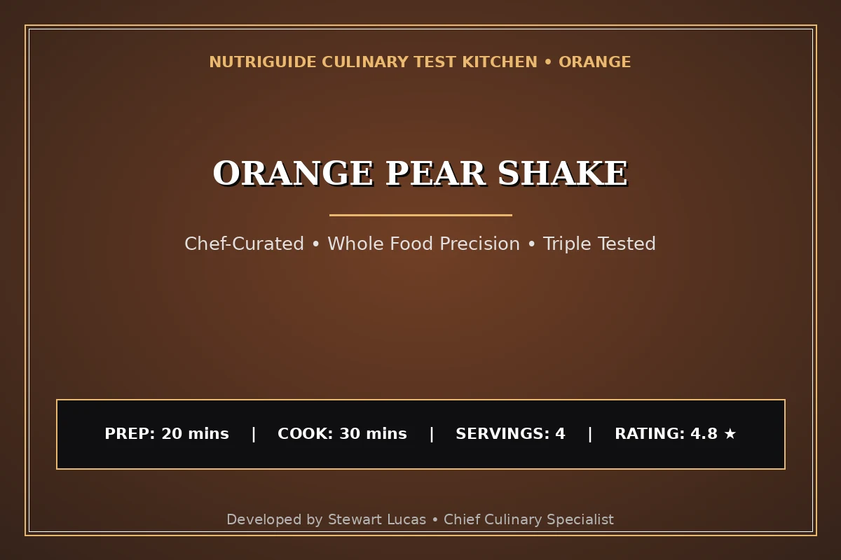 Orange Pear Shake