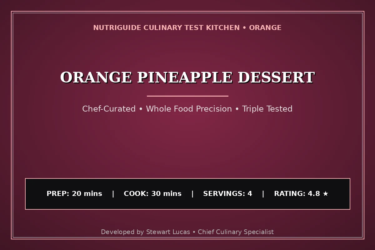Orange Pineapple Dessert