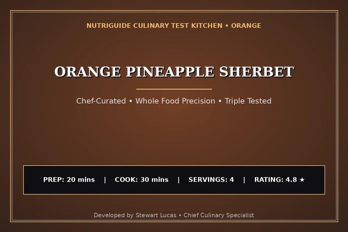 Orange Pineapple Sherbet