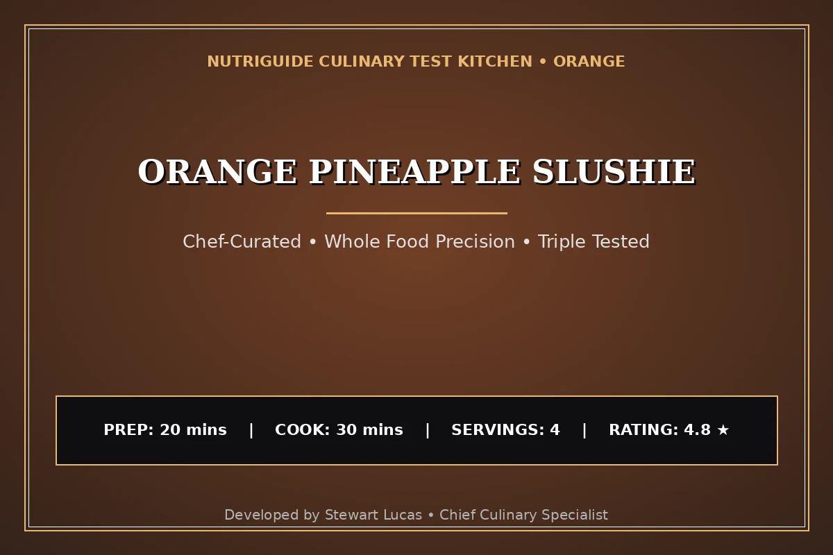Orange Pineapple Slushie