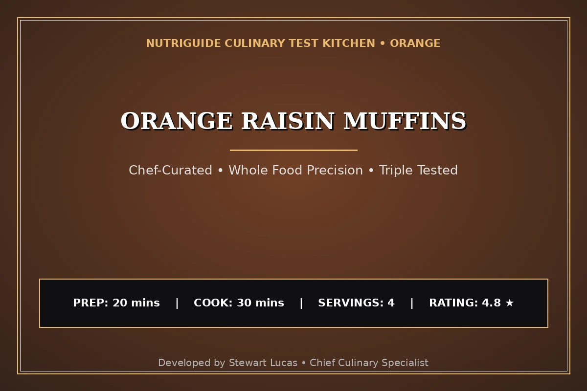 Orange Raisin Muffins