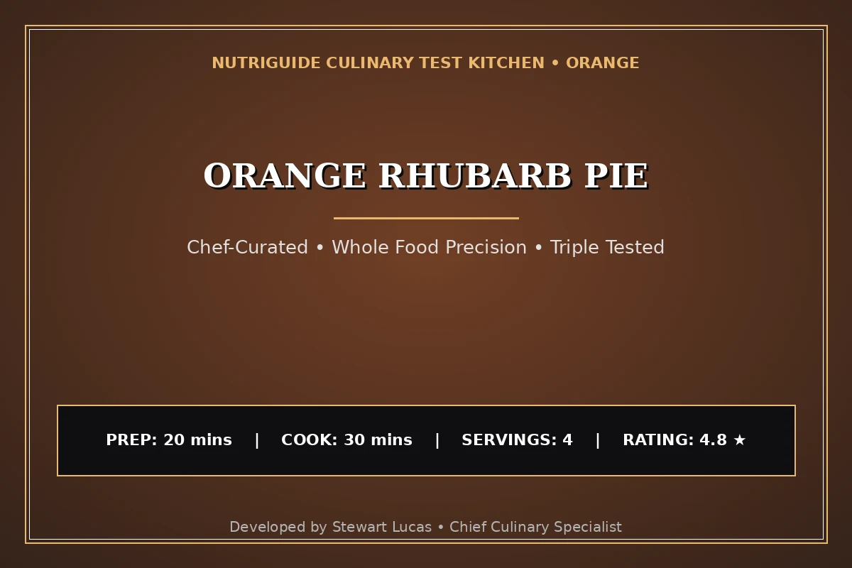 Orange Rhubarb Pie