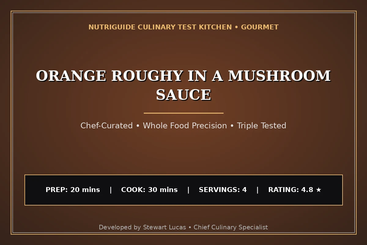 Orange Roughy In A Mushroom Sauce