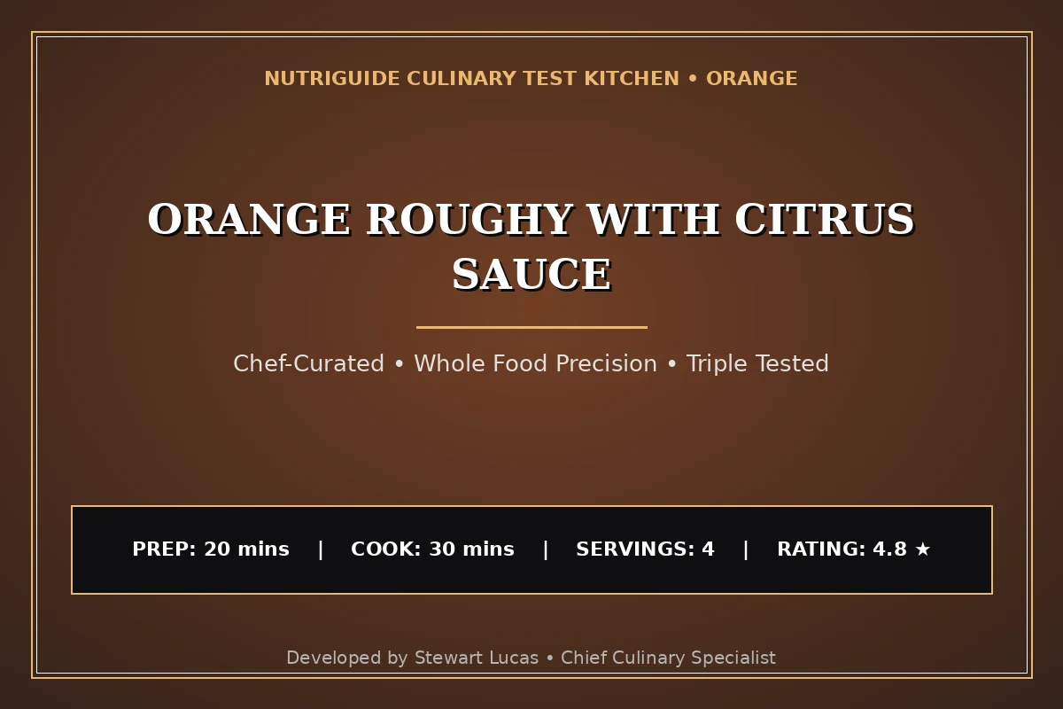 Orange Roughy With Citrus Sauce