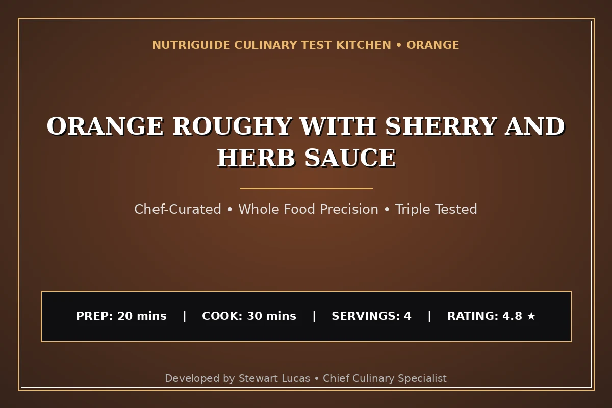 Orange Roughy With Sherry And Herb Sauce