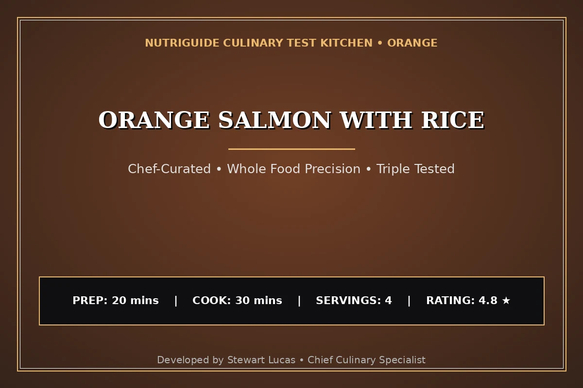 Orange Salmon With Rice