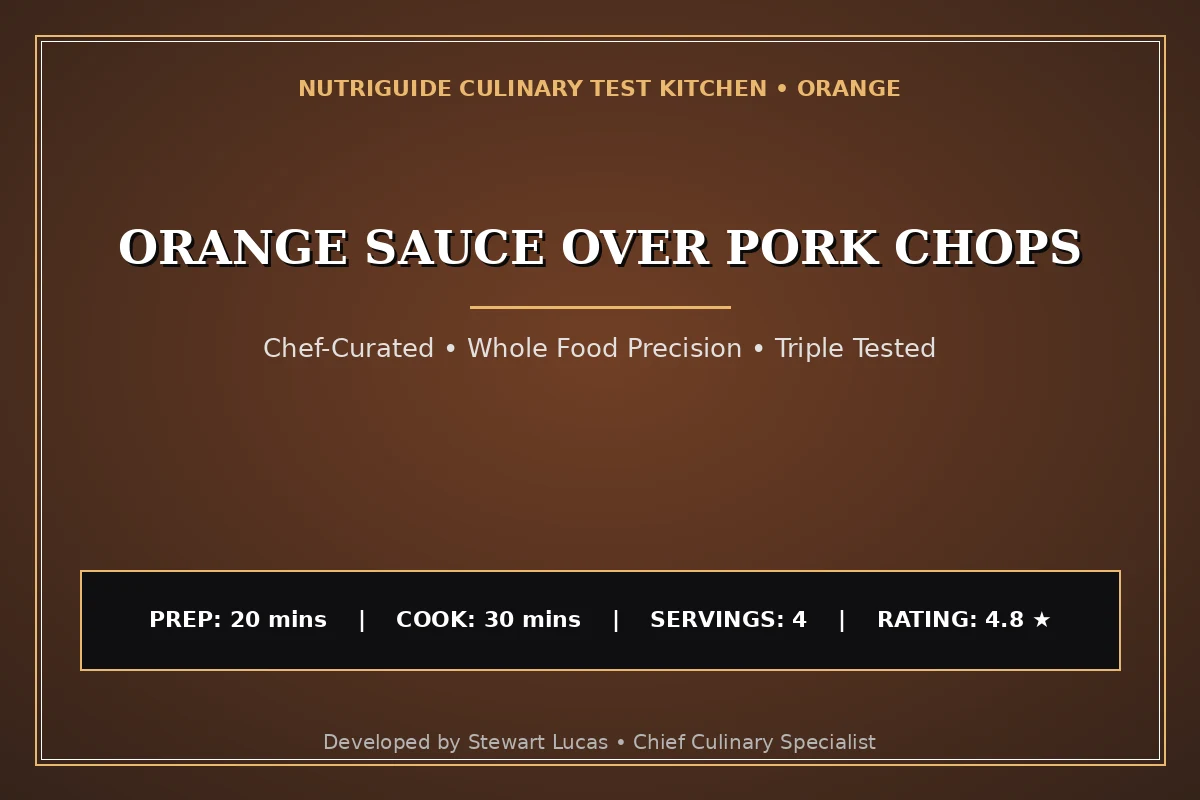 Orange Sauce Over Pork Chops