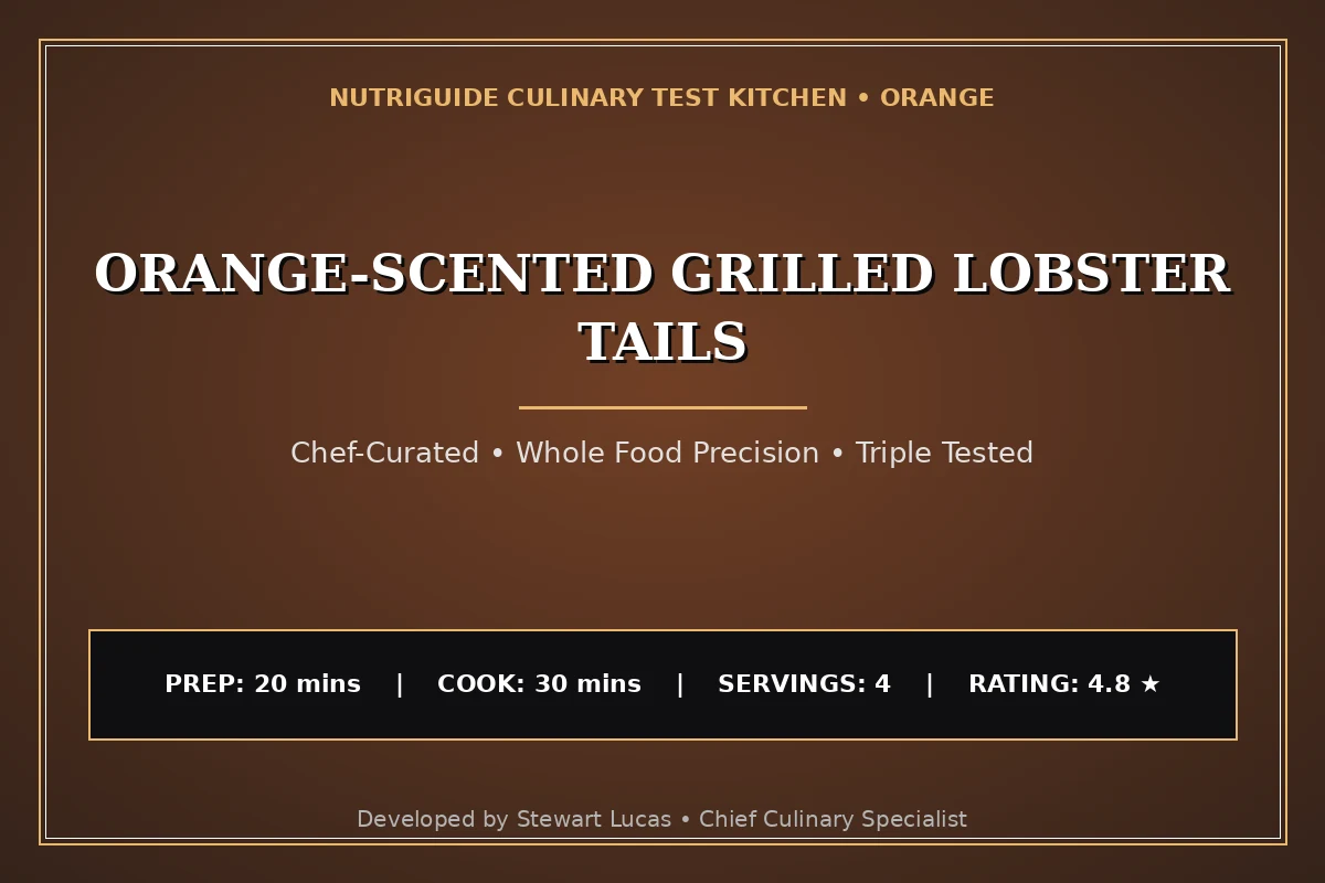 Orange-Scented Grilled Lobster Tails
