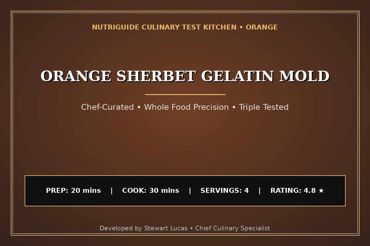 Orange Sherbet Gelatin Mold