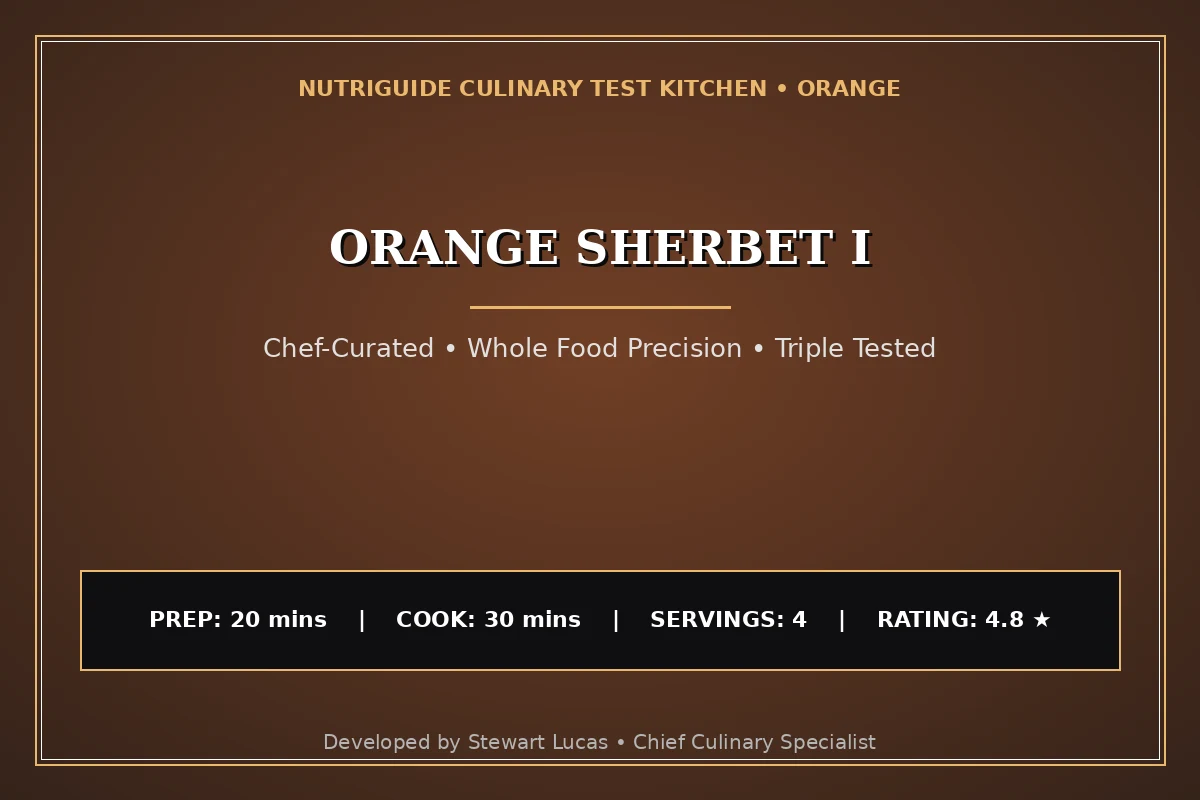Orange Sherbet I