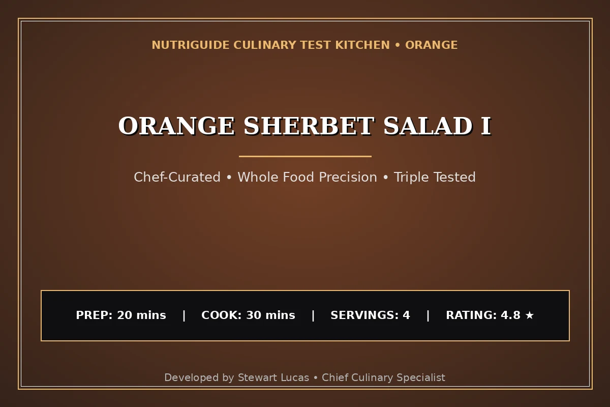 Orange Sherbet Salad I