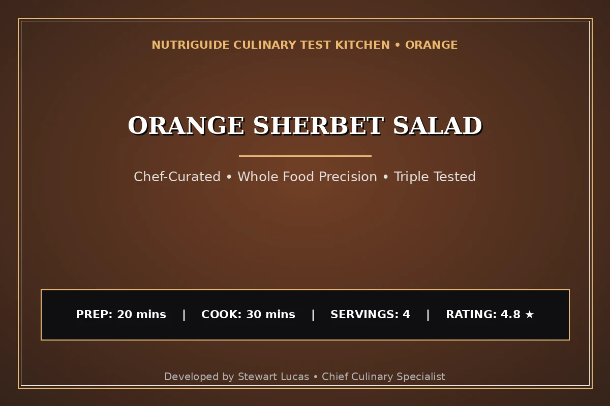 Orange Sherbet Salad