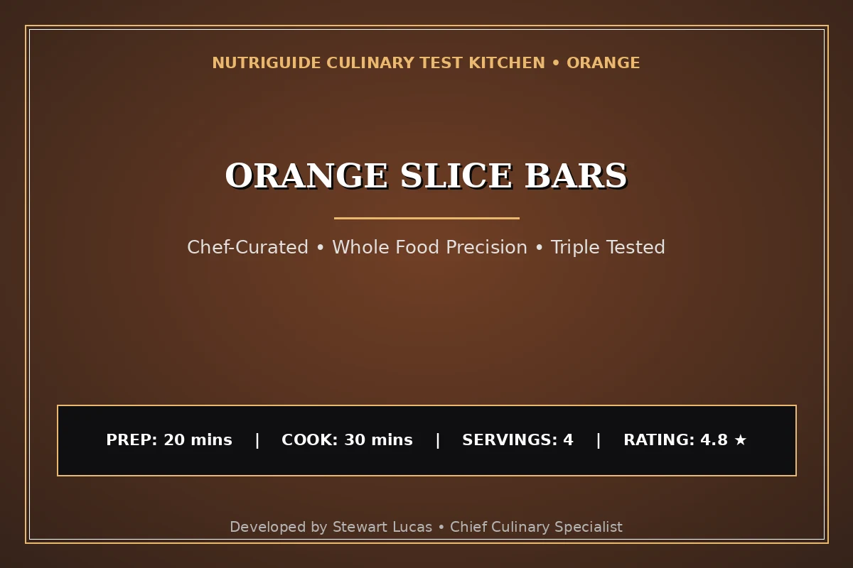 Orange Slice Bars