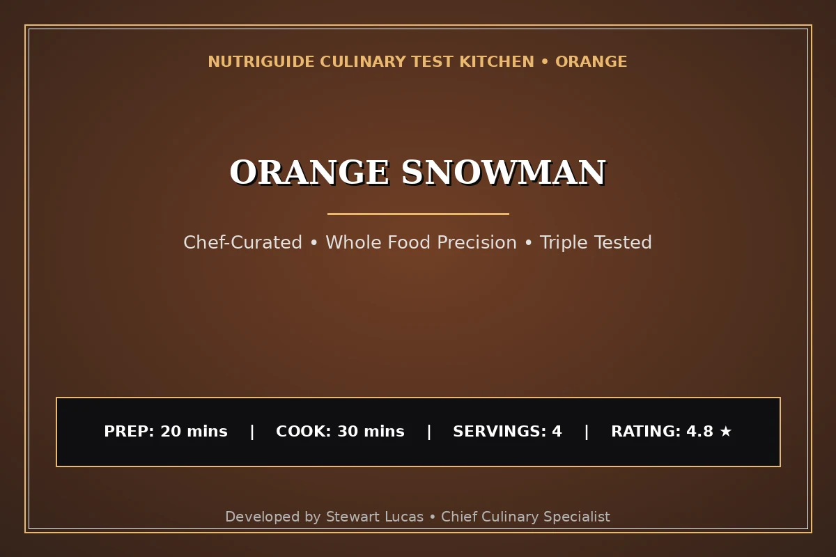 Orange Snowman