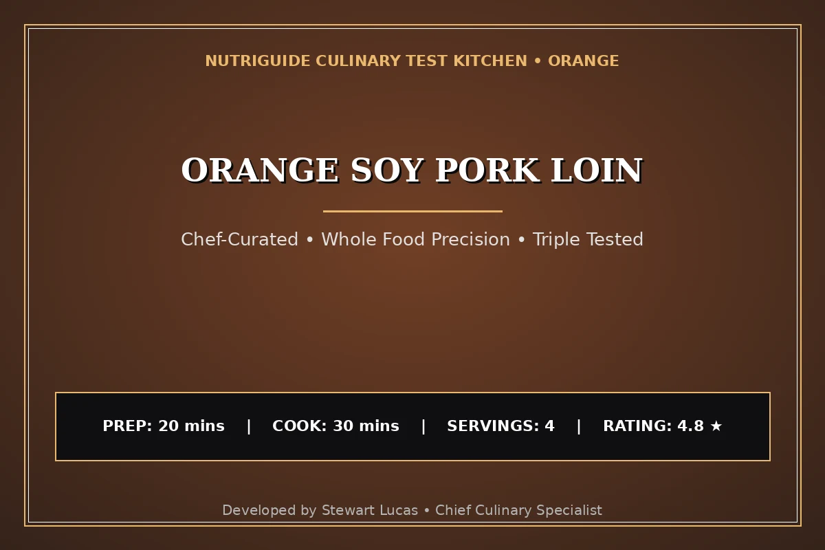 Orange Soy Pork Loin