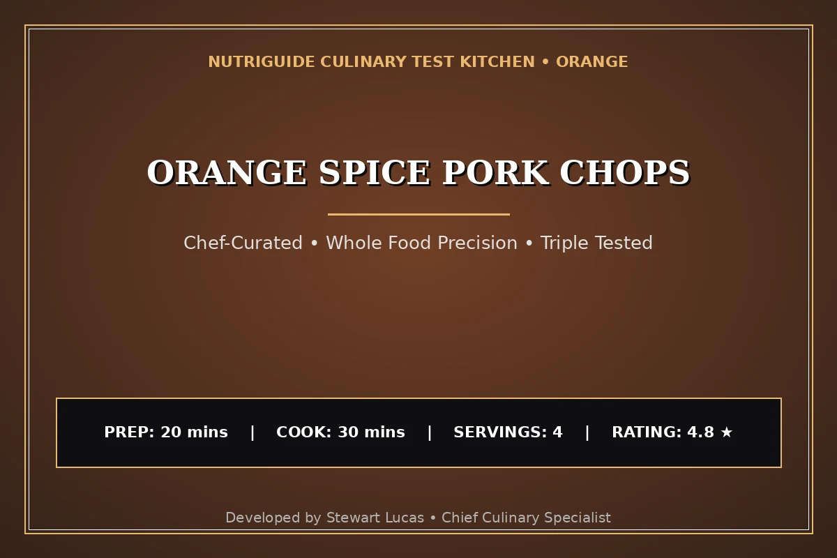 Orange Spice Pork Chops