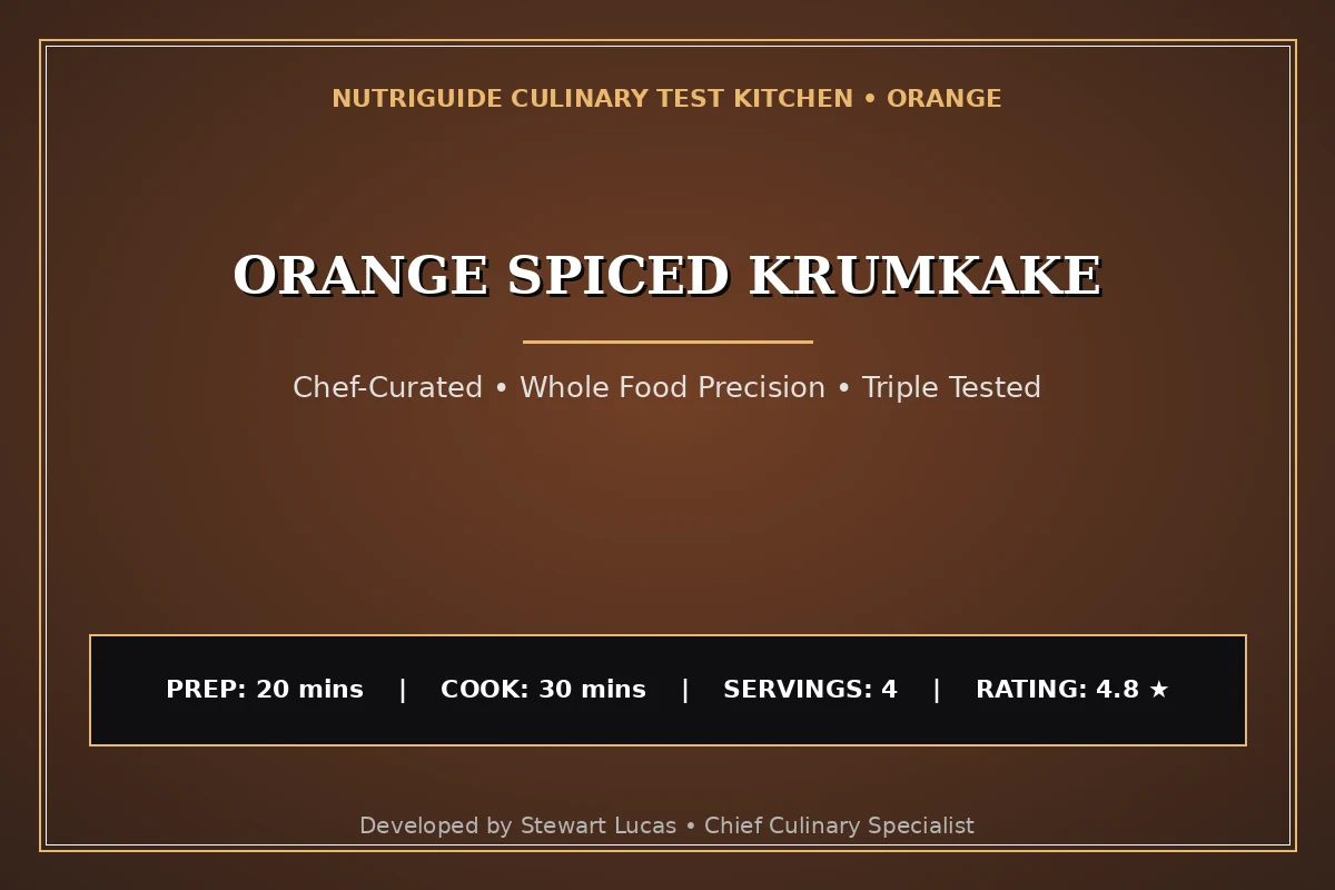 Orange Spiced Krumkake