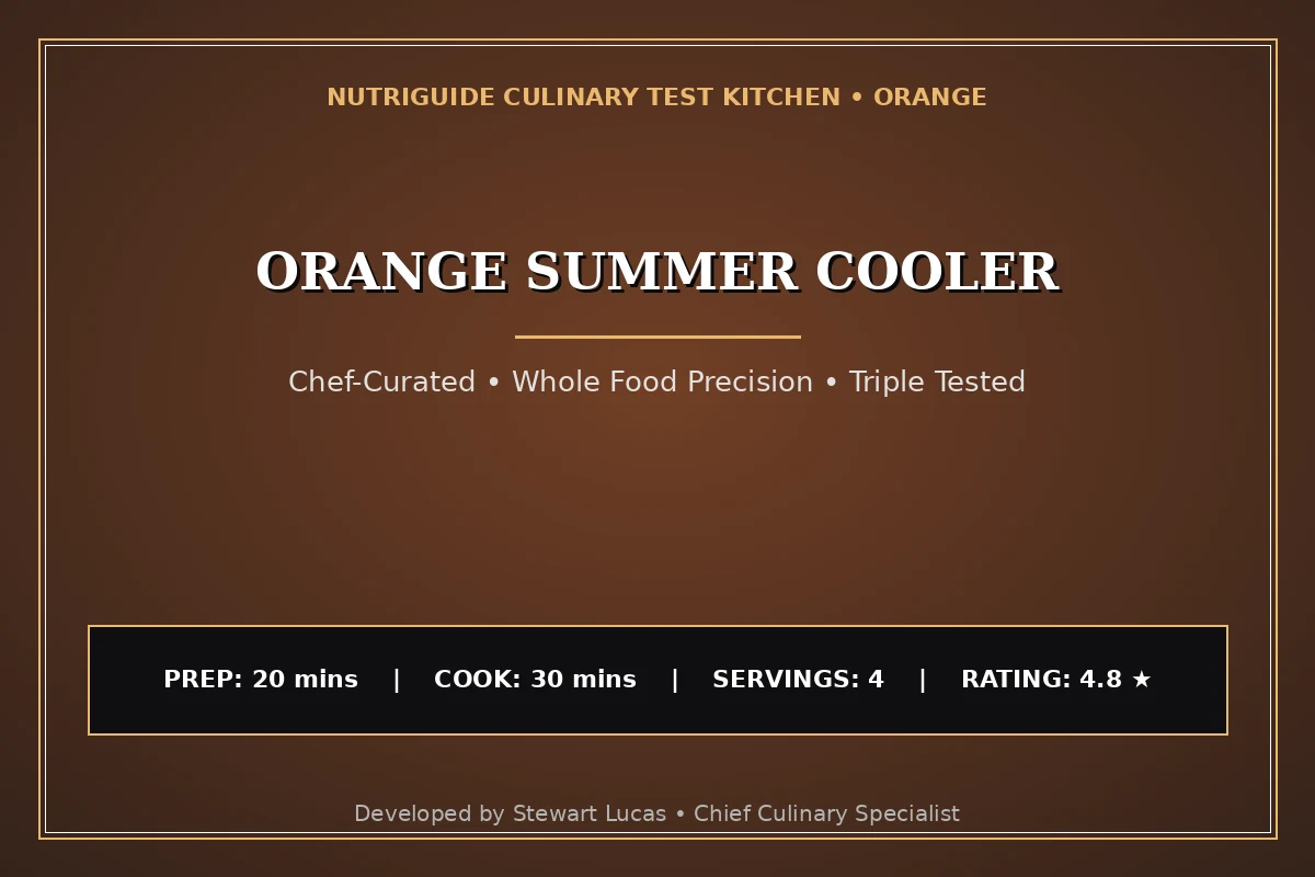 Orange Summer Cooler