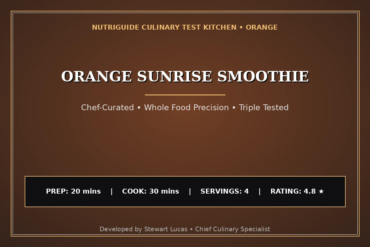 Orange Sunrise Smoothie