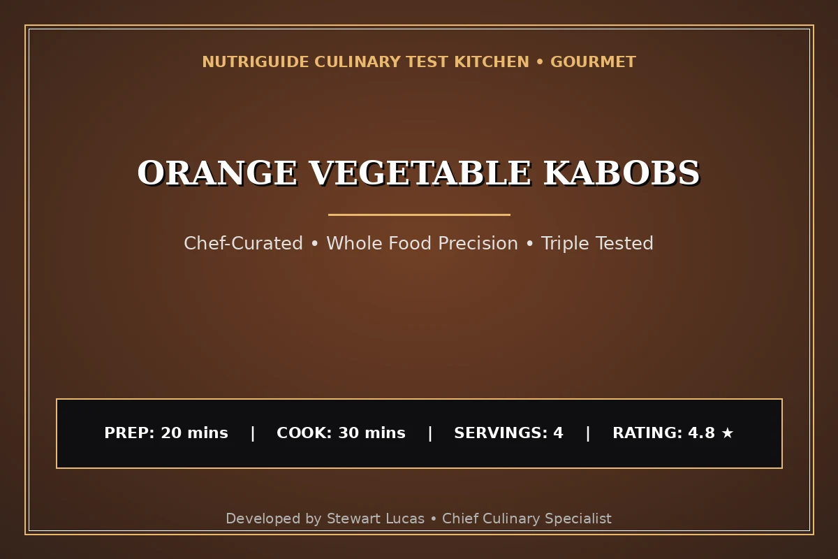 Orange Vegetable Kabobs