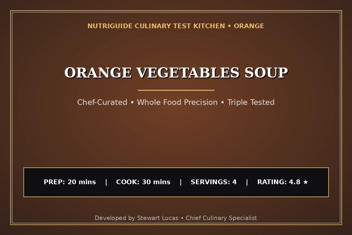 Orange Vegetables Soup